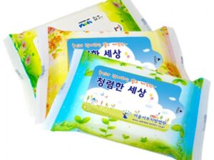 꽃내음 3종 홍보용 물티슈 제작 30매 대표이미지