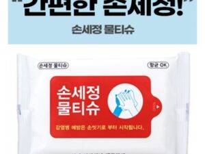 손세정 화이트 홍보용 물티슈 제작 10매 대표이미지