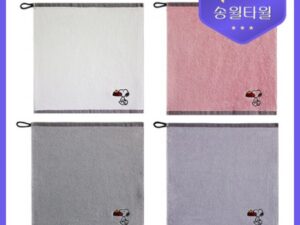 수건제작 송월 스누피 블럭블랙34 고리 핸드타올 대표이미지