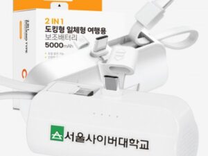 NEW 루야스 2in1 도킹형 보조배터리제작 일체형 여행용 미니 소형 5000mAh 대표이미지