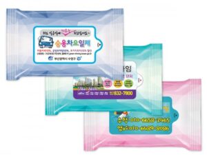 물티슈제작 아이스 3종 렌덤(유광) 물향기 업소용물티슈 10매용 대표이미지
