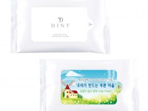 홍보물품 화이트 10매 물티슈제작 대표이미지