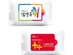 홍보물품 화이트 30매 물티슈제작 대표이미지